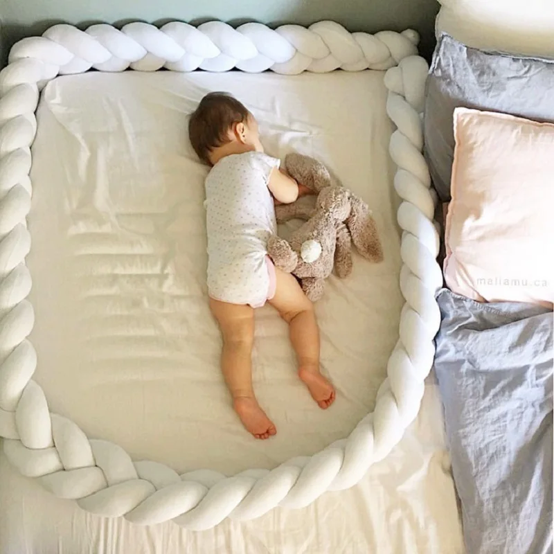 Кровать для новорожденных украшение длинная подушка милая детская кровать мягкая позиционер сна предотвращает плоскую голову пены памяти подушка