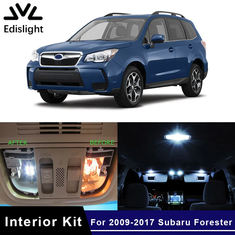 Автомобильные лампы Edis light 10 шт. белые ледяные синие светодиодные Canbus комплект
