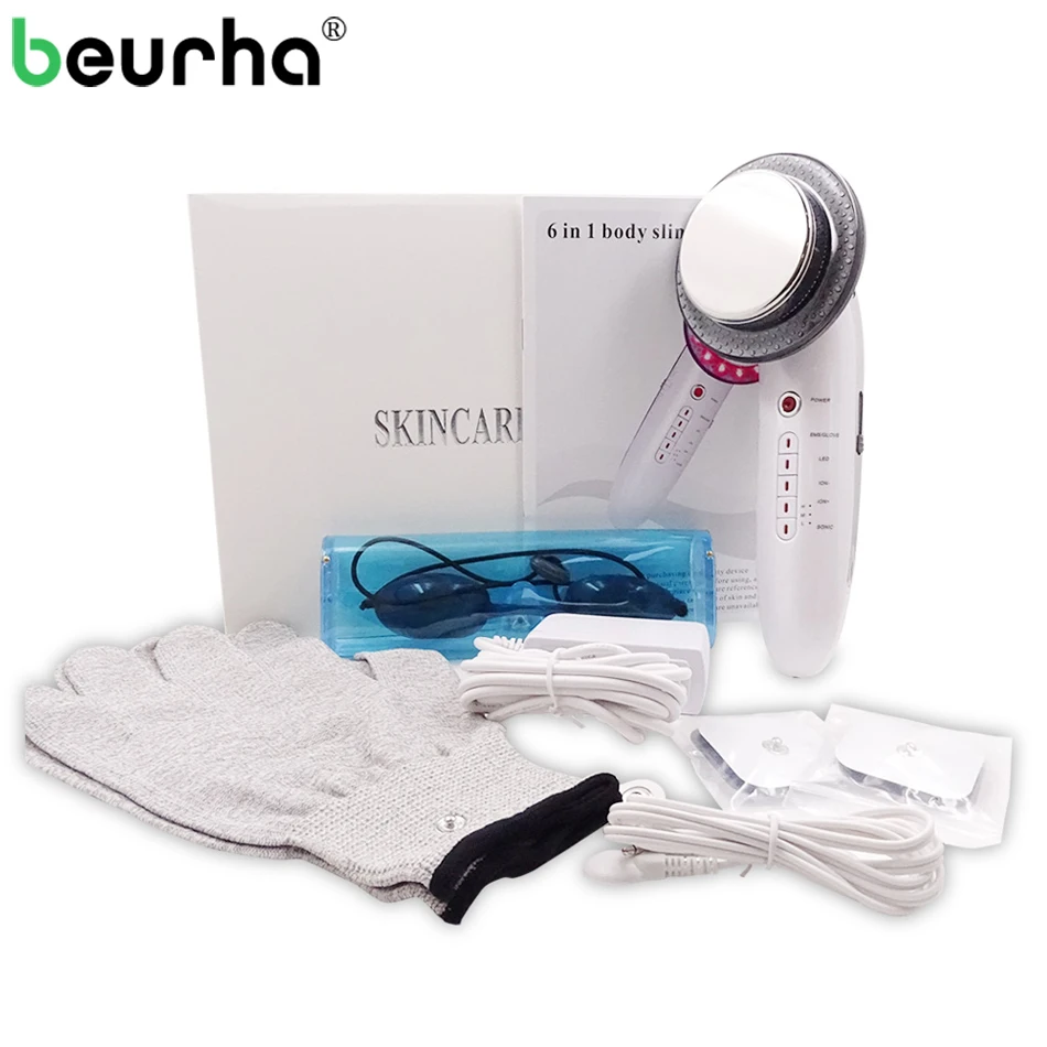 

LED Face EMS Ultrasound Cavitation Slimming Machine Photon Galvanic Ion Body Weight Loss Anti Cellulite Fat Burn Sonic Device