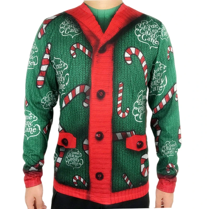 candy cane cardigan