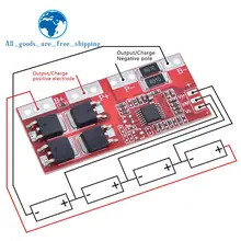 Smart electronics 4S 30a alta corrente li-ion bateria de lítio 18650 carregador placa de proteção 14.4v 14.8v 16.8v sobrecarga