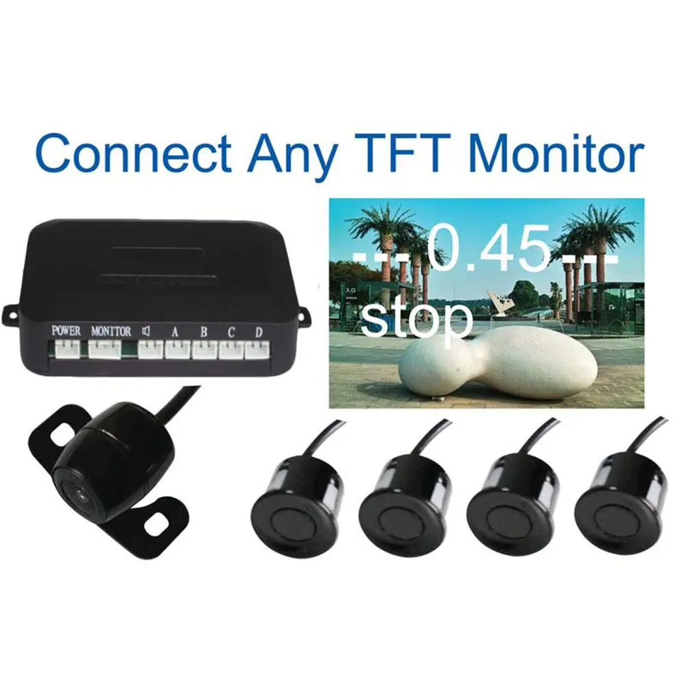 New Universal Car Reverse Assistance Video Parking Sensors with Speaker
