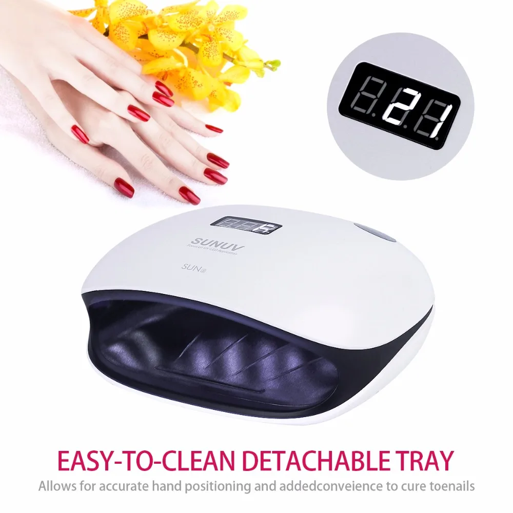 

SUNUV SUN4 48W UV LED Lamp for Nail Professional Machine for Gel Nails Polish with Memory Timer Setting Home Use Nail Dryer