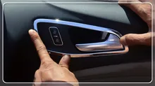 4 шт./компл. салона ручки чаши чехол накладка для Ford Escape/Kuga 2013 2014 2015 2016 2017 Car Cover авто аксессуары