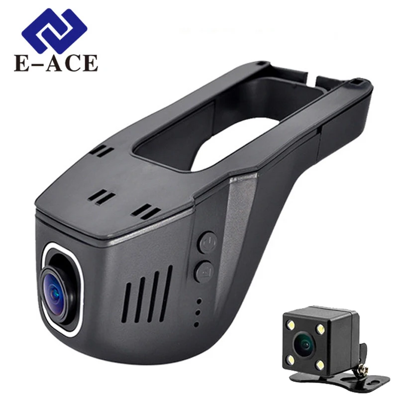 E ACE Hidden Mini Wifi font b Camera b font Car Dvr Dual Lens Auto Video