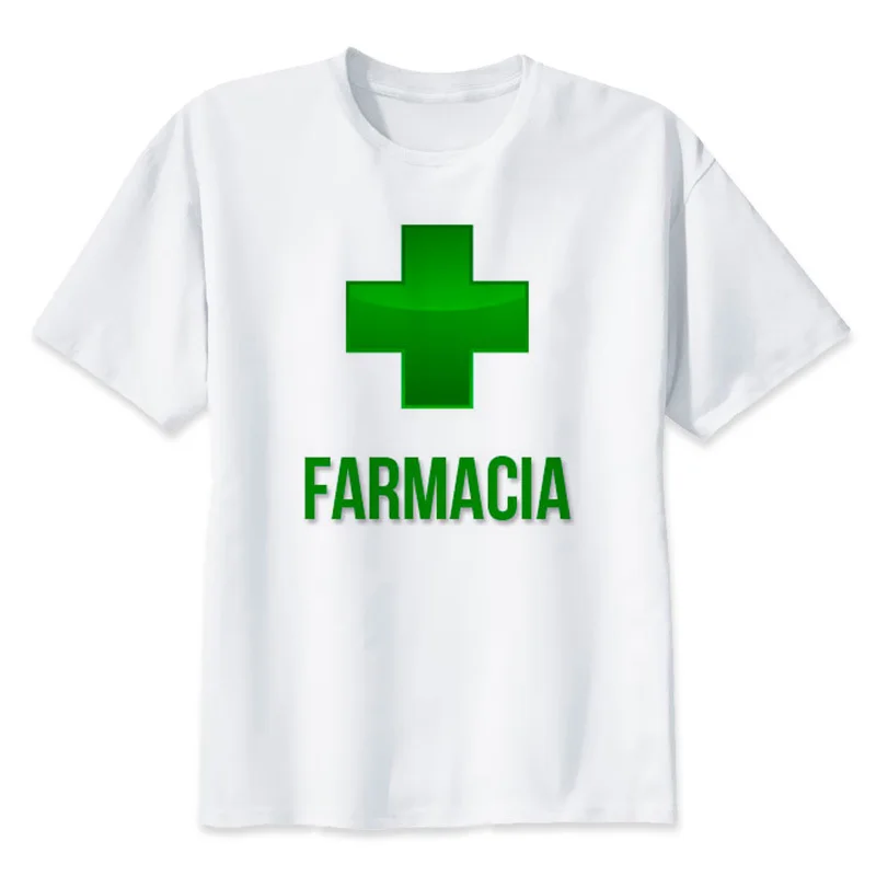 Farmacia короткий рукав Футболка мужская футболка Crossfit Топы забавная Футболка фитнес компрессионная футболка 3XL Y1568