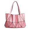 WSYUTUO Matte Handbag Female Folded Ladies Geometric Plaid Messenger Bag Fashion Casual Tote Women Handbag Shoulder Bag ► Photo 3/6