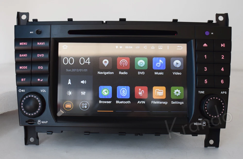 krando benz w203 2004 2005 2006 2007 android car radio gps dvd player navigation multimedia system (3)