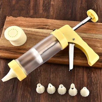 

Cake Decorating Nozzles Pastry Icing Piping Syringe Gun Set Cookie Press Kit Gun Machine Biscuit Maker Kitchen Accessories Tool