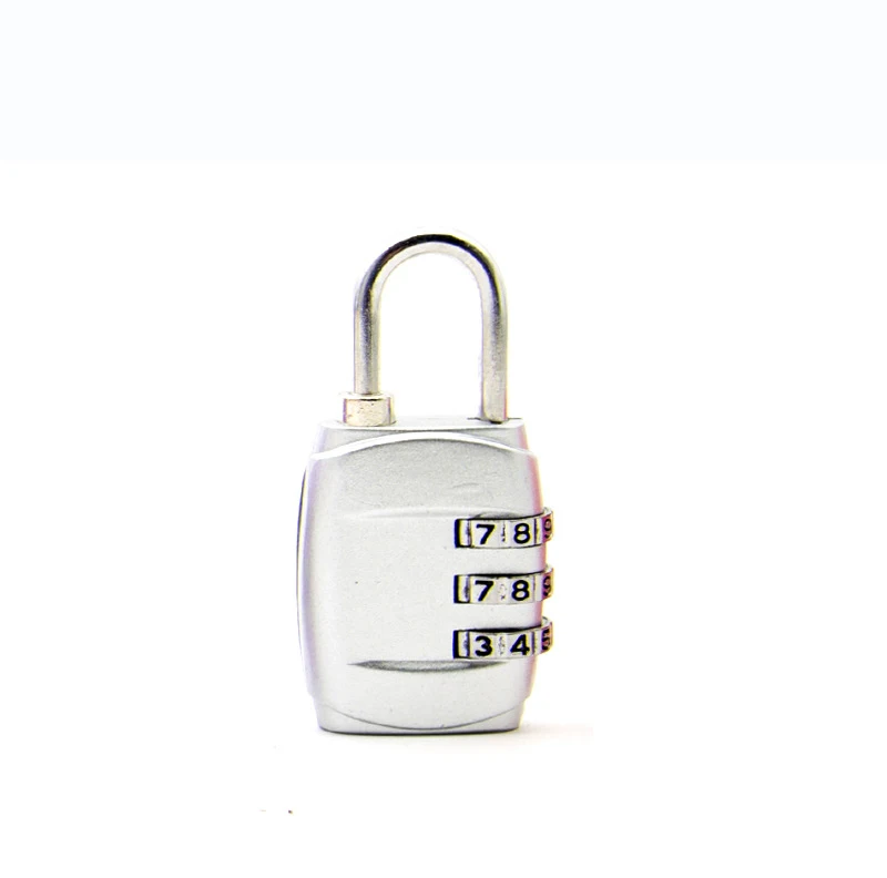 silver Anpro resetable 3 набора цифр комбинации пароль замок кодовый замок для чемодана багажа Путешествия Рюкзак Багажа - Цвет: silver