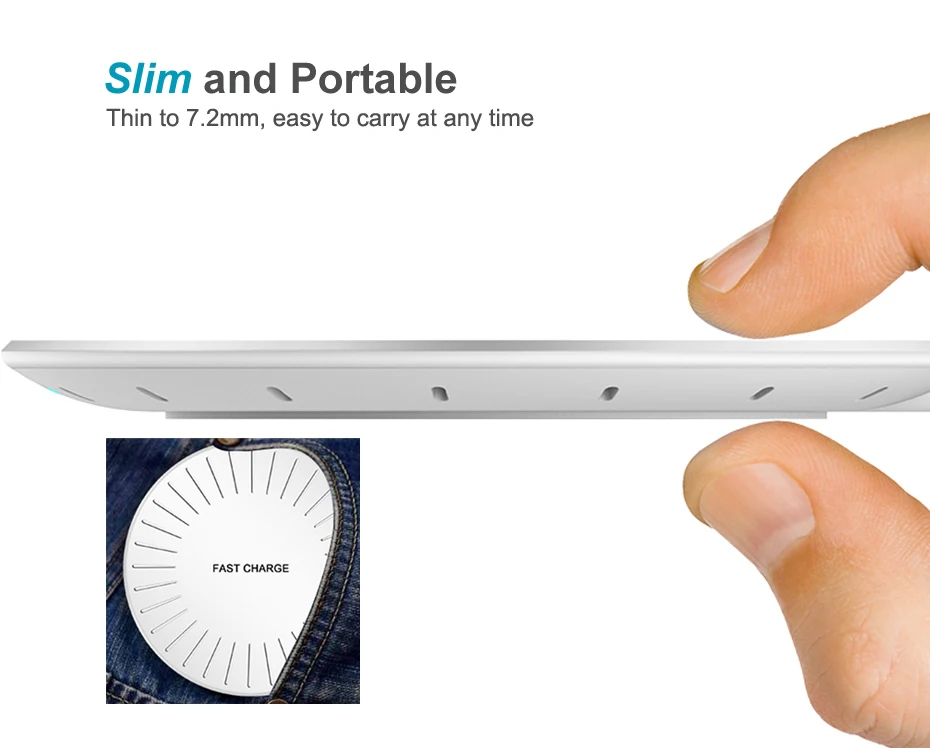 Wireless Charger,Wireless Charging Pad,Qi Wireless Charger 10
