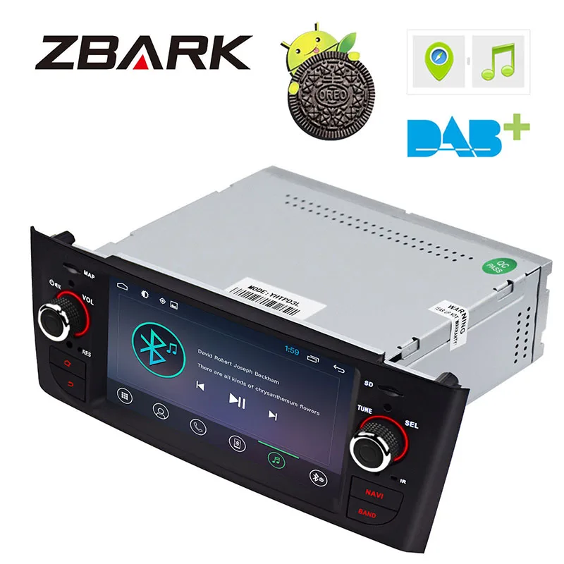 Clearance 6.1 inch HD Digital  Car Stereo GPS Android 8.1 for FIAT Grande Punto 199/310 2005-2009 Linea 323 2007-2011 YHTPD3L 4