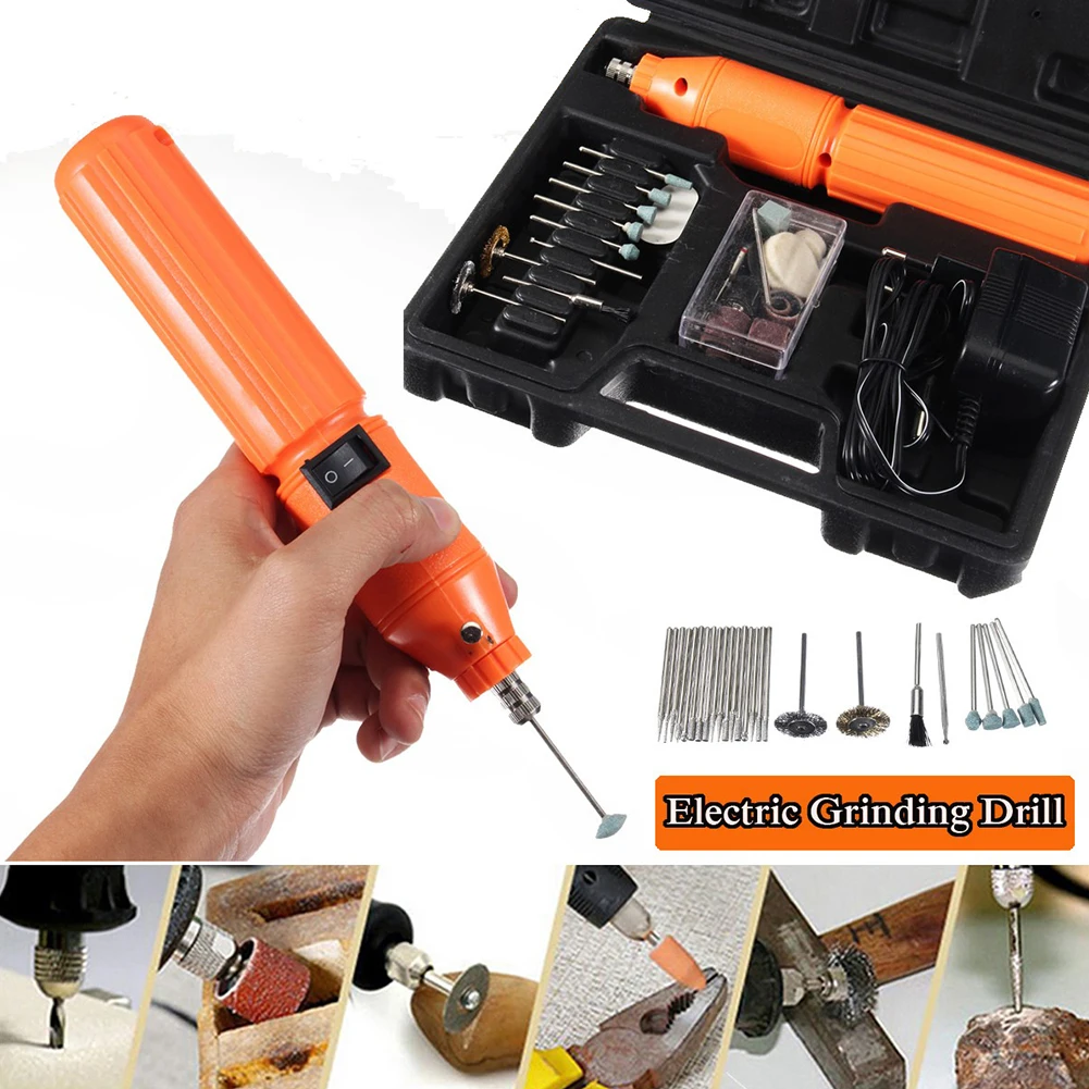 

Rotary Electric Grinder Sculpt Mini Grinding Drill DIY Hand Tool Kit Accessories Hobby Polishing Engraving Portable Milling