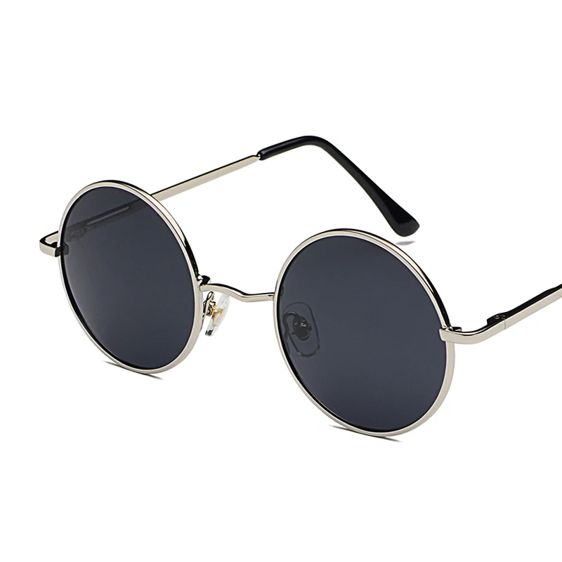 Retro Classic Vintage Round Polarized Sunglasses Men Brand Designer Sun Glasses Women Metal Frame Eyewear Driving Oculos De Sol
