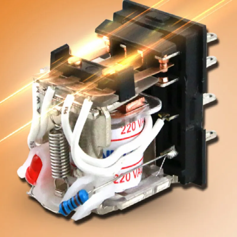10 А HH62P AC220V AC110V промежуточное электромагнитное реле 220v 110V 12v 24v DC24V 8 футов|Реле| |
