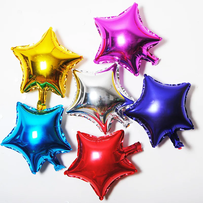 10 шт. фольгированные разноцветные шары в виде звезд|party supplies|baby showerhappy birthday |