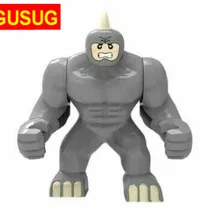 Gusug 50 шт. 0190 строительные блоки Super Heroes Мстители большой ленивый носорог кирпичи Халк Бастер Venom игрушки для детей