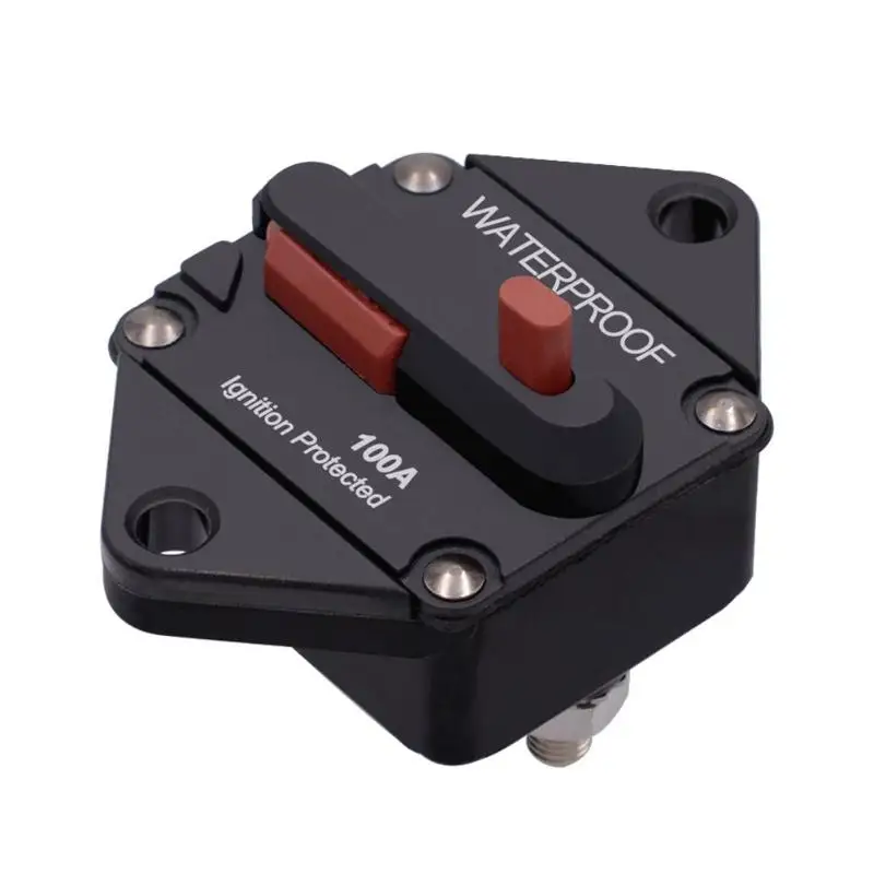

50A/100A/150A WUPP CS-643A1 Manual Reset E96 Circuit Breaker+Switch Waterproof IP67 Circuit Breaker Reset Fuse Invert DC32V-48V