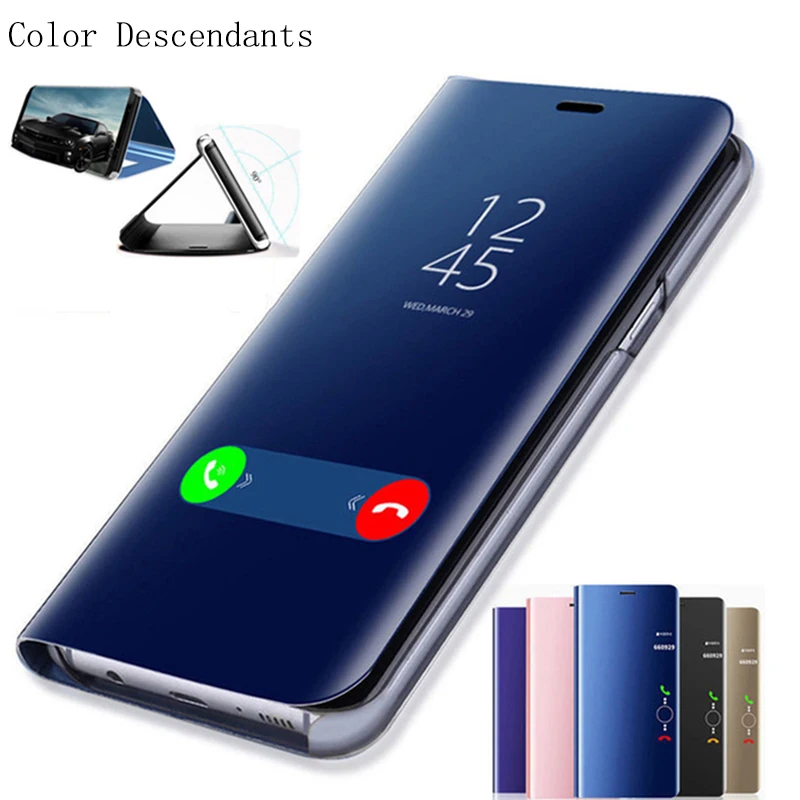 

Smart Mirror Flip Case For Xiaomi Redmi Note 7 5 6 K20 Pro 4X 5A 6A 5 Plus S2 Leather Case For Mi 9T 9 F1 8 SE A1 A2 Mix 2 Case