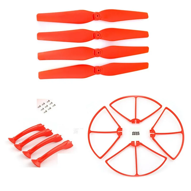 Rc Drone Accessory Propeller Landing Gear Propellers Protection For Syma X8c X8w X8g X8hc X8hg Quadcopter Spare Parts Blades for syma x8c x8w rc quadcopter spare part blade propeller protection frame protector bumper 4pcs free shipping