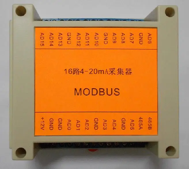 

Free Shipping! MODBUS RTU 16-channel 4-20MA acquisition of industrial grade communication module relay module rs485/232