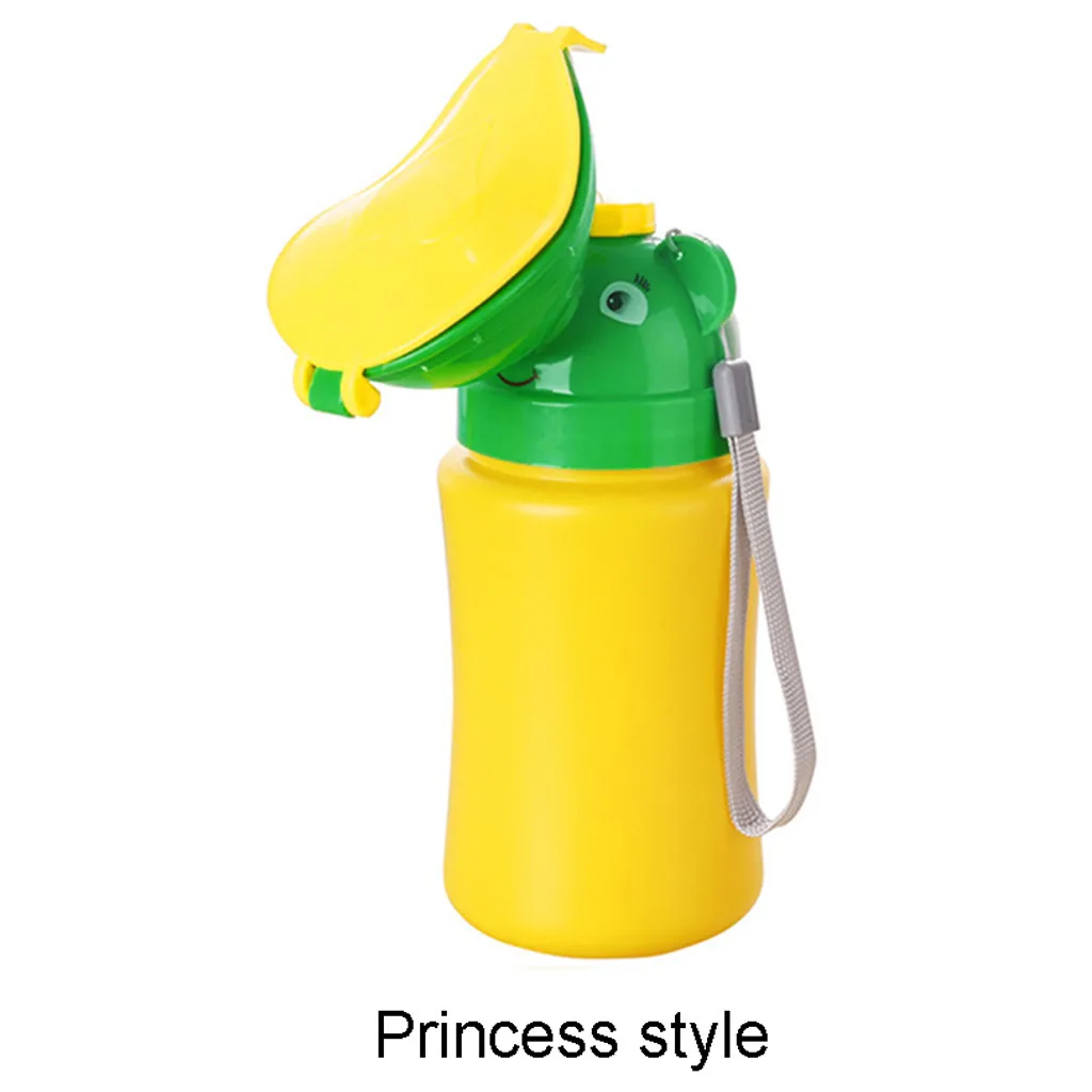 Портативный писсуар-горшок для маленьких мальчиков и девочек, аварийный туалет для путешествий на автомобиле - Цвет: Цвет: желтый