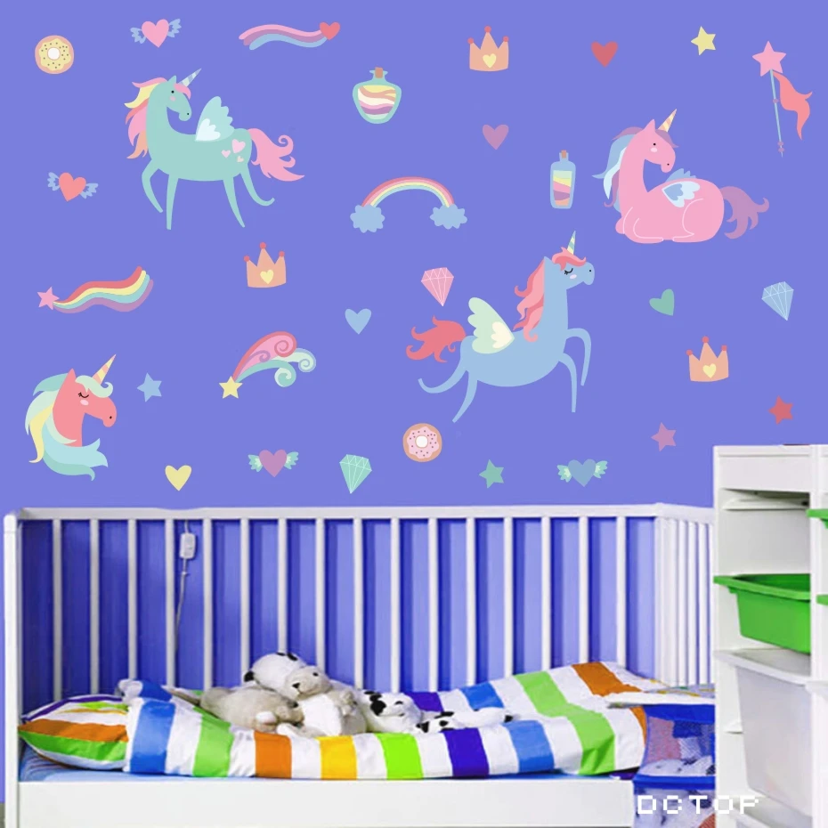 Colorful Unicorns Wall Sticker 5