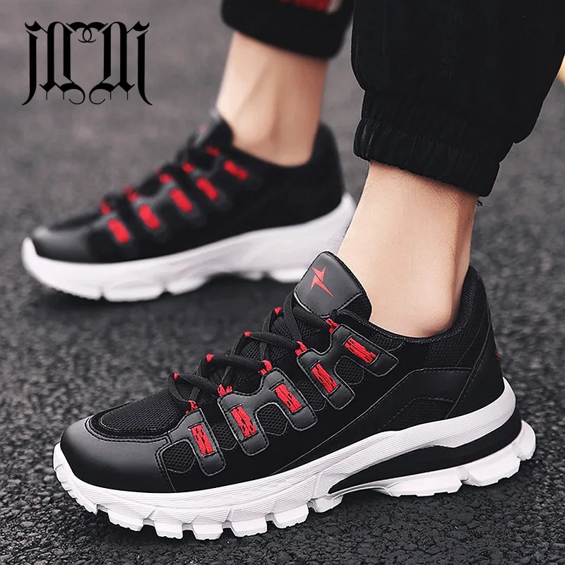 MUMUELI Schwarz Weiß Rot 2019 Designer Casual Schuhe Männer Großhandel Hohe Qualität Luxus Freizeitschuhe Sportschuhe