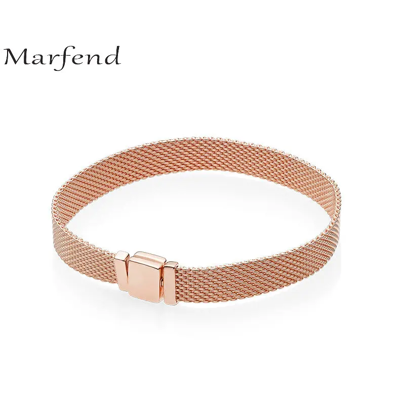 

Marfend 2018 New Authentic 925 Sterling Silver Reflexions Charm Bracelet Fit original Pan Bracele Reflexionst DIY Jewelry