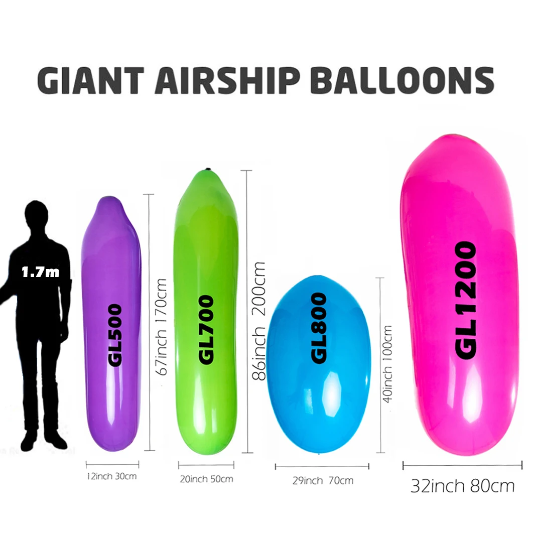 Гигантский воздушный шар Zeppelin 170 см 220 GL1200 длинный для езды на ракетах надувной