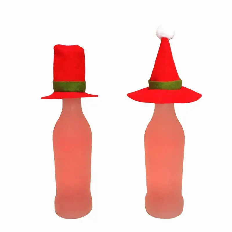 Christmas Wine Bottle sets Candy Sack Santa Socks Stocking Gift Xmas Decor Bags #2n27 (3)