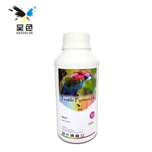 Encre de vêtement d'encre de colorant de Textile numérique de couleur de 500 ML Magente pour des imprimantes d'epson R1800 R1900 R2000 R3000(China)
