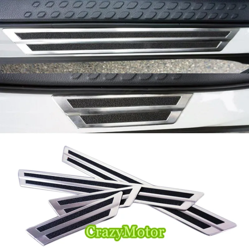 For Toyota C-HR CHR accessories Stainless outer Door sill plate cover Decorative Trim Exterior Trim car styling