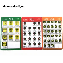 MF 3 шт. Z cube CFOP Rack Card магический куб скорость кручение формула карты F2OLLPLL Расширенная формула учебник