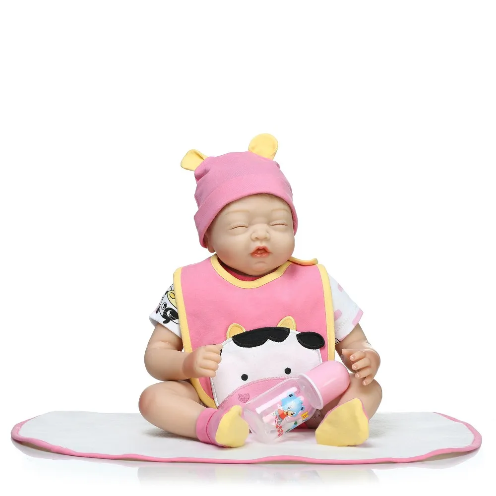 55 см Силиконовые Reborn Baby Doll Дети Playmate подарок для девочек Baby Alive sleeping мягкие игрушки для букетов кукла для детей игрушки для младенцев