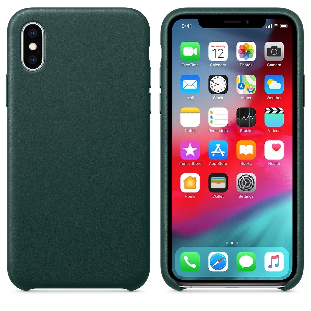 

Copy Official Original Real Leather Case for iphone XS XR XS MAX Genuine Leather Cover for iphone 7 8 7plus x Back Case