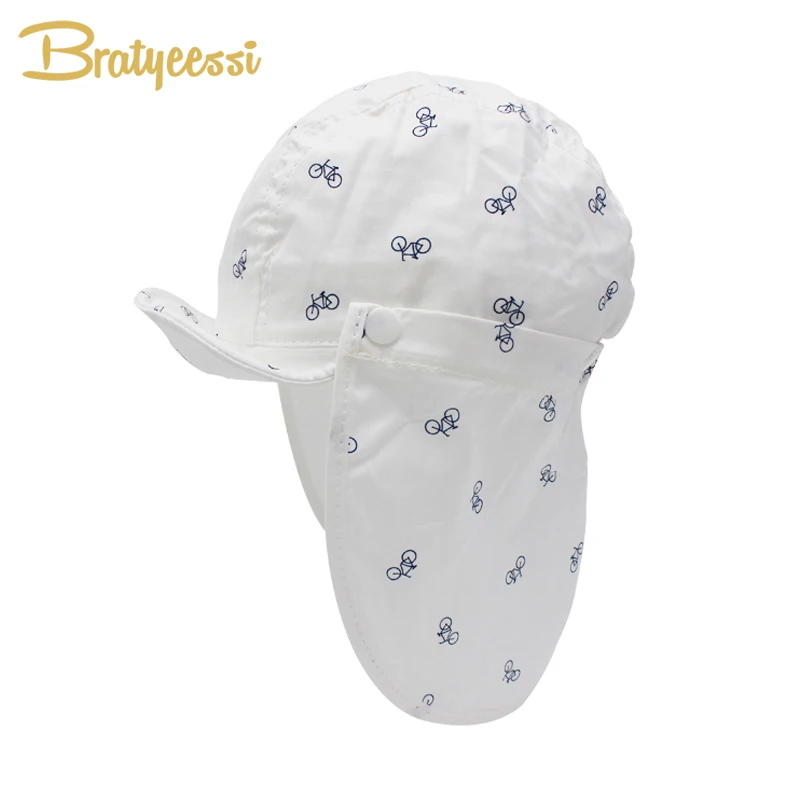 New Print Sun Hat font b Baby b font Summer Caps for Children with Soft Brim