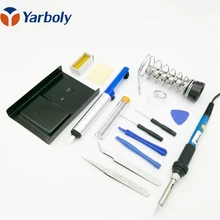 220 В 60 Вт регулируемый Электрический припой для паяльника Набор инструментов с сварочными инструментами аксессуары