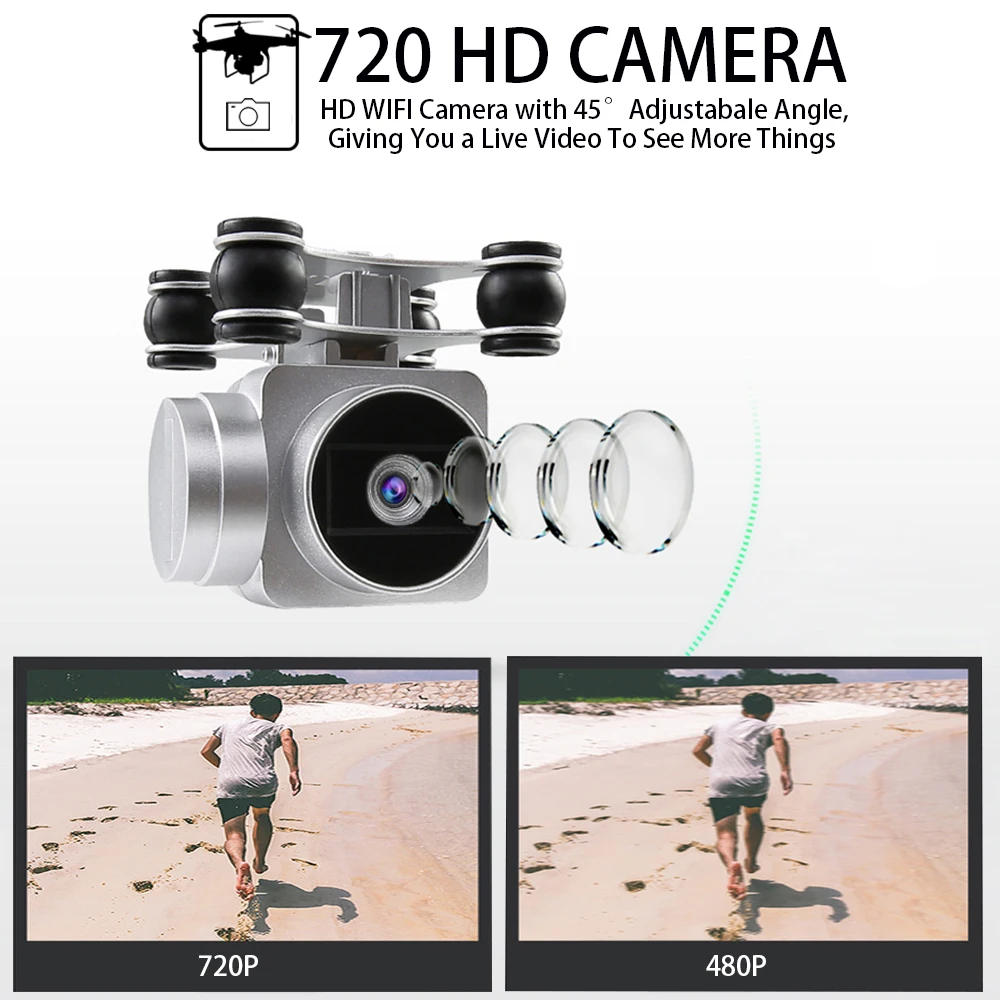 2018 INKPOT Professional RC Drone Quadcopter JJRC H68 Drone With 720P Wifi FPV Camera HD Rc Helicopter 20 Mins Flying Drone