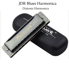JDR Diatonic губная гармоника 10 отверстий губная гармоника арфа профессиональный черный духовой инструмент рот орган C Ключ подарки для детей взрослых