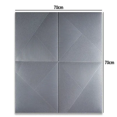 Ромбовидный узор в тонкую полоску обои самоклеющиеся 3D пенопластовые наклейки на стену спальня гостиная потолок бампер наклейки на стену - Цвет: 70cmx70cmx5pcs