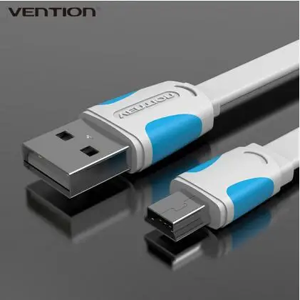  Vention Mini USB Cable Sync Data USB2.0 Charger Cable for cellphone MP3 MP4 GPS Camera Mobile Phone Cable 