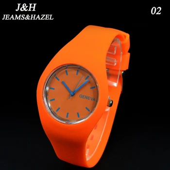 

geneva Watches Women 2016 Clock Female Silver Women Silicone Quartz Wristwatches Wholesale Women Cheap Lady Clock Watch