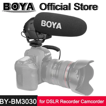

Boya BY-BM3030 Shot gun Microphone on-Camera Mic for Nikon Canon DSLR Camera DV Camcorder Photography Interview for Vloggers