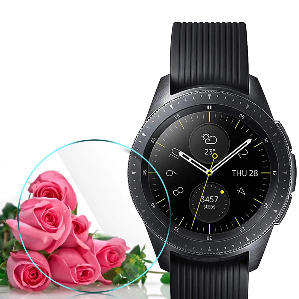 Закаленное стекло для samsung Galaxy watch 46 мм/42 мм/gear S3 3 Frontier/classic S2 защитная пленка 9H 2.5D Взрывозащищенная