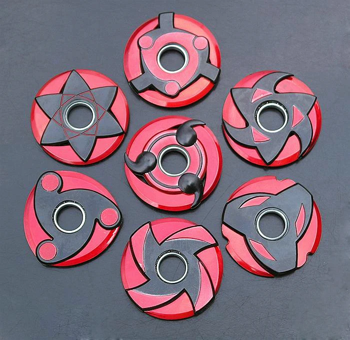 

Anime Naruto Cosplay Metal Rotatable Weapons Model Toys Hokage Uchiha Sasuke Sharingan Shuriken Alloy Kids Children Gift Prop
