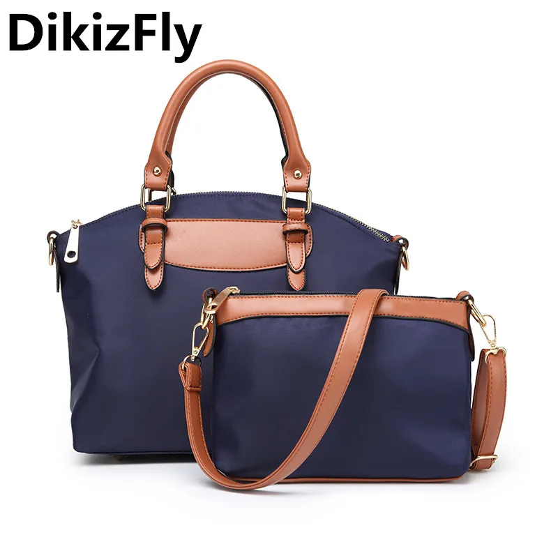 

DikizFly Casual Oxford Women Bags Totes Messenger Bag Fashion Light Handbag For Women Composite Bag Female Shopping Travel Bags