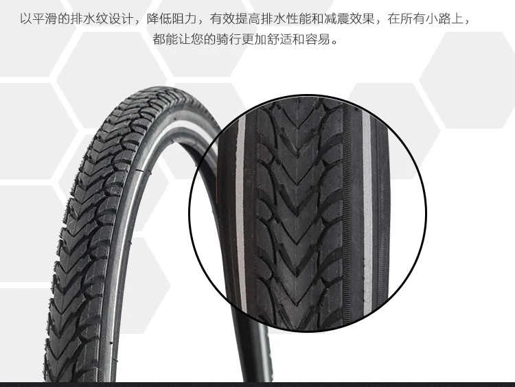 Шина для велосипеда Michelin protek cross Road отражающая двухсторонняя велосипедная шина