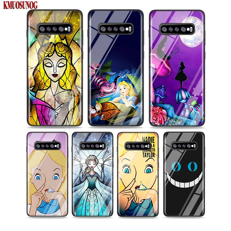 

Black Silicone Case Alice in Wonderland for Samsung Galaxy Note 10 9 8 Pro M30 M20 S10E S10 5G S9 S8 S7 Plus Cover