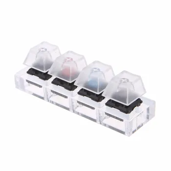 

Acrylic Mechanical Keyboards Switch 4 Keycaps Translucent Clear Key Caps Tester Kit Computer Keyboard Accessories C26